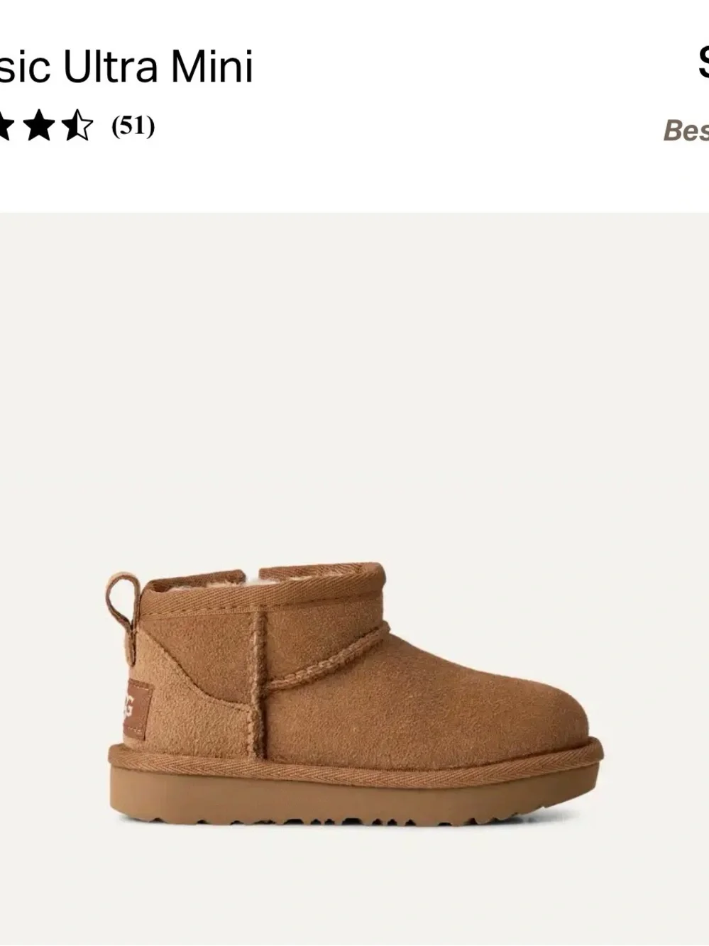 UGG Toddler Classic Ultra Mini Boot - Chestnut Brown